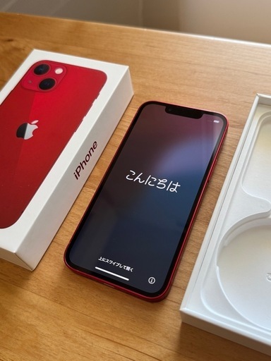 【他サイトで売却決定】【美品・SIMフリー】iPhone13mini 128GB レッド【修理歴なし】 