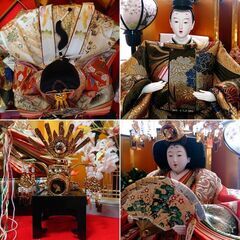 期間限定値下げです!! ¥45,000+配送料です!!【美品】高級雛人形・平安古典雛／京都西陣 親王飾りの画像