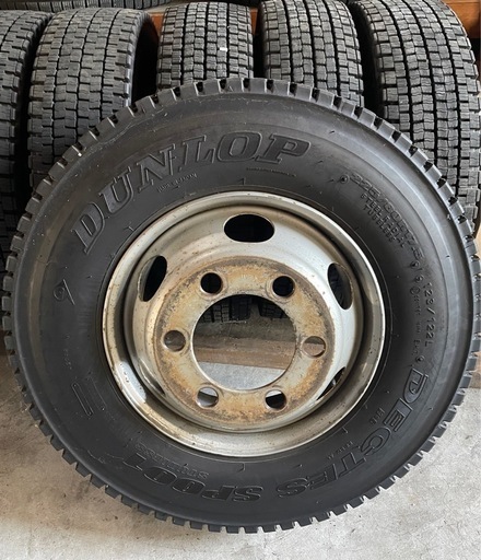 4tトラック・ダンプ等に！ 225/80R17.5 123/122 L＆スチールホイール×6