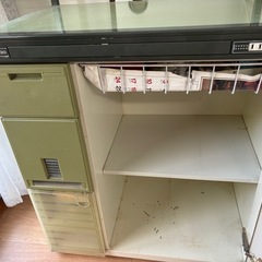 ヨドコウ　米びつ付きレンジ台の画像