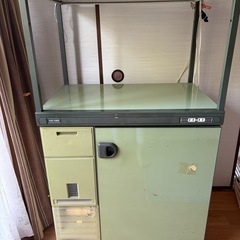 ヨドコウ　米びつ付きレンジ台の画像