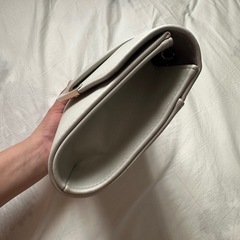 結婚式 パーティーバック  2way グレージュ ゴールドの画像