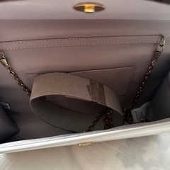 結婚式 パーティーバック  2way グレージュ ゴールドの画像