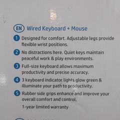 【新品】hp 有線キーボード＆マウスセット C2500 の画像