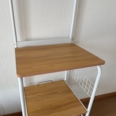レンジラック 幅51.5cm ハイタイプ キャスター付 スチール...
