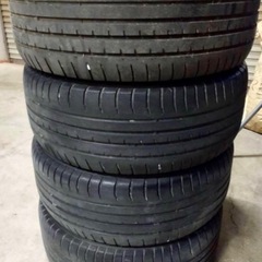 アルファード等に　山残有り　１９インチ　タイヤホイールセットの画像