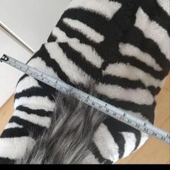  シマウマ 玄関スツールの画像