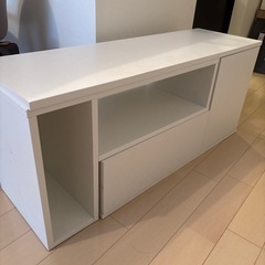 家具350 Irise イリゼ テレビ台 TV台 テレビボード ローボード テレビラック ホワイトの画像