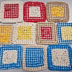 ハンドメイド　コースター 10枚セット（1枚売り可）の画像