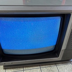 TOSHIBA昭和レトロ　カラーテレビ 14M40Tジャンク品の画像