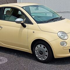 ★車検付き15万円格安！ すぐに乗って帰れるバニライエローのフィアット500ポップ。の画像