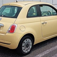 ★車検付き15万円格安！ すぐに乗って帰れるバニライエローのフィアット500ポップ。の画像