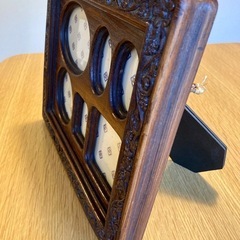 【交渉中】アンティーク木製フォトフレームの画像