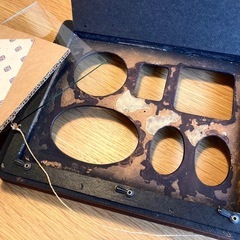 【交渉中】アンティーク木製フォトフレームの画像