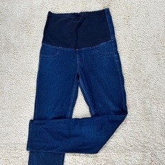 ⭐美品⭐ マタニティ レギンス ブルー Mサイズの画像