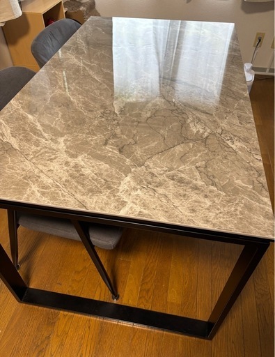 セラミックダイニングテーブル×椅子2脚