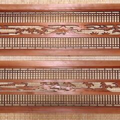 欄間(２枚セット) 採光、通風、ビンテージ家具の画像