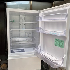 ✨美品✨　2023年式‼️　三菱電機 冷蔵庫 幅60cm 330L 右開き 3ドア 野菜室真ん中 氷点下ストッカー ホワイト MR-CX33H-Jの画像