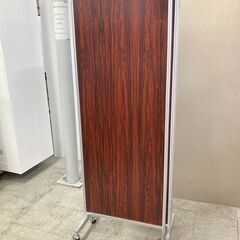 未使用　弘益　パーテーション　折りたたみ3連　3面衝立　間仕切り　木目調　キャスター付　アルミ枠　　W1800　H1720　愛知県 一宮市 名古屋 稲沢 江南 岩倉 岐阜 羽島 各務ヶ原 三重 愛知 グッドプライス一宮の画像