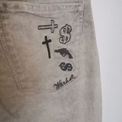Pepe Jeans × Andy Warhol コラボジーンズ（ライトグレー／W29）の画像
