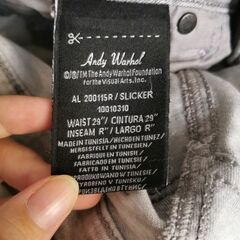 Pepe Jeans × Andy Warhol コラボジーンズ（ライトグレー／W29）の画像