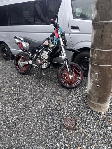 Ｄトラッカー250、キャブ車セル1発始動、最終値下げバイク