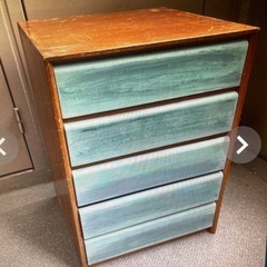 昭和レトロ 　ビンテージ 　小箪笥　引出　文具入れ　小物入れ 古家具 アンティーク　2点の画像