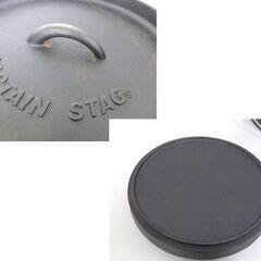 中古品 ダッチオーブン 25cm キャプテンスタッグ UG-3046 アウトドア キャンプ 調理器具 ☆ 札幌市 北区 屯田 の画像
