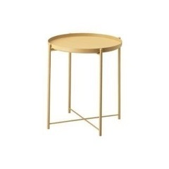 IKEA グラドム　サイドテーブル　イエロー（クリーム系）
