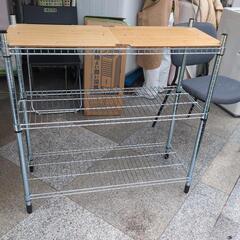 ★新入荷 IKEA シェルフ キッチン収納 レンジ台 ラック 棚 