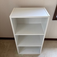 カラーボックス　ホワイトの画像