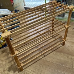 軽い木製棚２個の画像