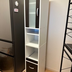 食器棚 スリム キッチン 収納ラック 隙間 棚 炊飯器 ラック ...