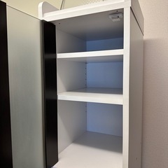 食器棚 スリム キッチン 収納ラック 隙間 棚 炊飯器 ラック コンパクト すきま 収納 キャビネット スライドの画像