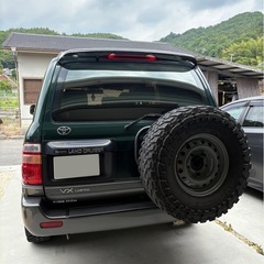 交渉あり　ランドクルーザー100 4.2L 修復歴無し　ディーゼルターボ　低走行　8.8万キロ　デフロック付の画像