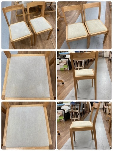ジモティー限定価格！S352 ⭐ 三幸ジャパン 無印良品 MUJI S352 ダイニング5点セット 天然木 幅140cm USED