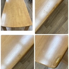ジモティー限定価格！S352 ⭐ 三幸ジャパン 無印良品 MUJI S352 ダイニング5点セット 天然木 幅140cm USEDの画像