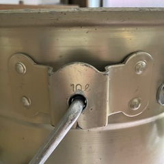 給食用保温アルミ製バケツ10lの画像