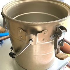 給食用保温アルミ製バケツ10l