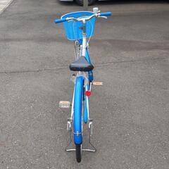 自転車　24インチ　ブルー　青　小学生用　の画像