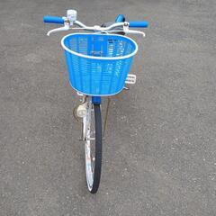 自転車　24インチ　ブルー　青　小学生用　の画像