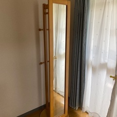 ニトリ　姿見鏡　ハンガーラック