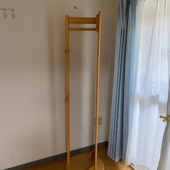 ニトリ　姿見鏡　ハンガーラックの画像