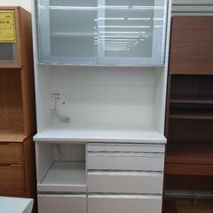 ★ジモティー割引有★ 松田家具 スライド扉オープンボード ホワイ...