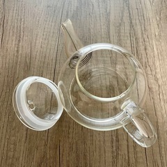 【取引中】ガラス　ティーポット　急須の画像
