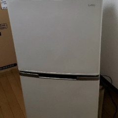 U-ING 2ドア冷蔵庫 UR-F123K 日本メーカー※7月末引渡し