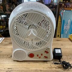 充電式サーキュレーター LEDライト&FMラジオ機能付き 扇風機