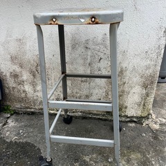 レア‼️🇺🇸USアメリカンパシフィックファニチャーLYON FACTORY STOOLスツールメタルチェアキャスター付き‼️椅子腰掛けハイチェア🍉プロフ必読の画像