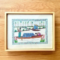 インテリア◎刺繍絵 刺し子 ①