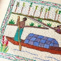インテリア◎刺繍絵 刺し子 ①の画像